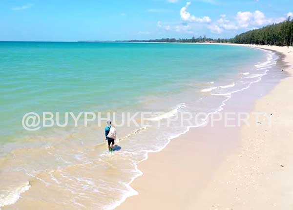 beachfront land for sale in Bang Sak Beach, Phang Nga
