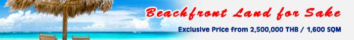 Exclusive beachfront land in Phang Nga